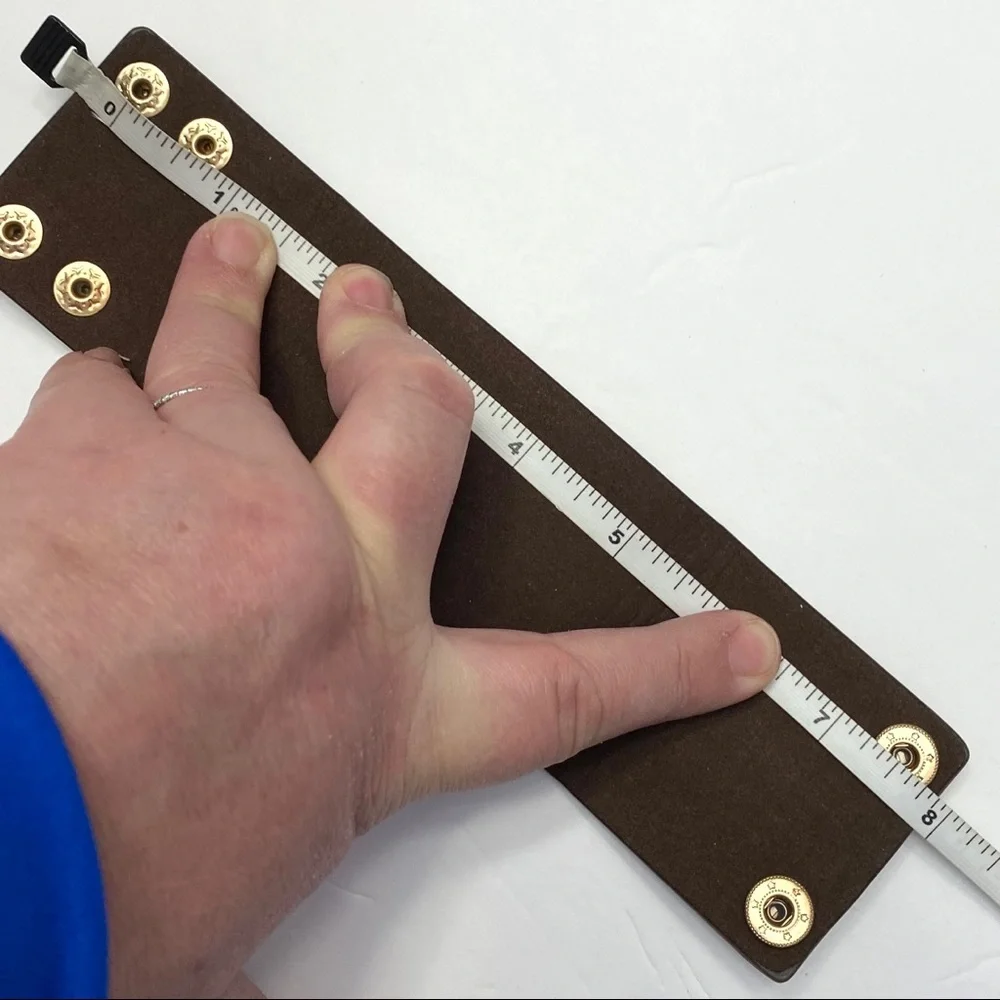 Faux Leather Cuff and Agate Bracelet by I.… - Picture 8 of 10